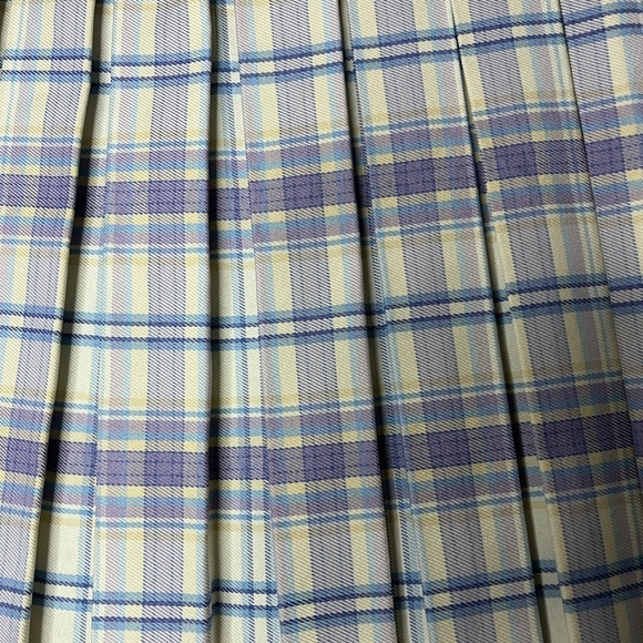 Cali 1850 Anthropologie Preppy Academia Pleated Plaid Mini Skirt Sz XS - Picture 8 of 11